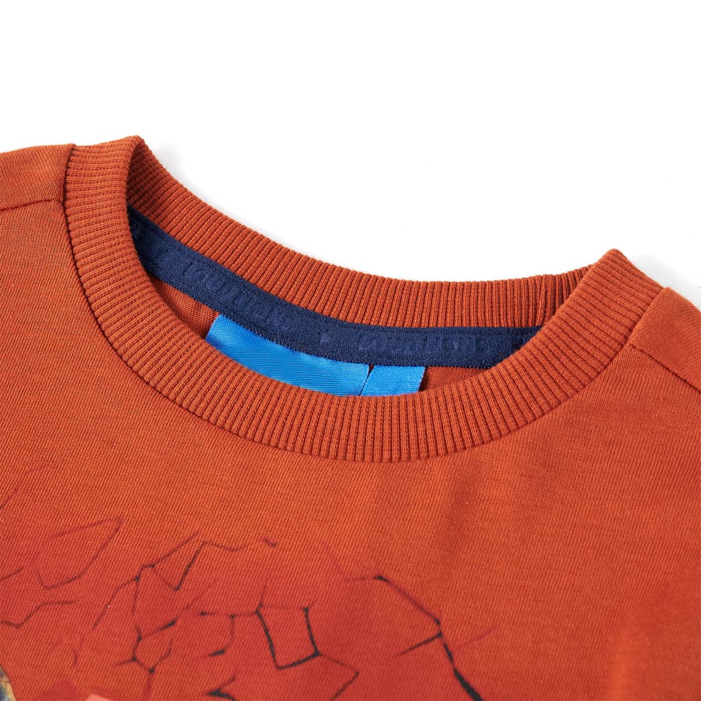 Vidaxl Child's Shirt à manches longues 128 Rust légère -colored