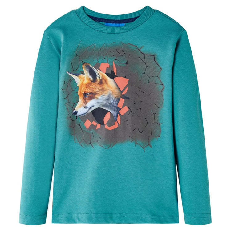 Vidaxl Child's Shirt à manches longues 92 bleu de mer foncée