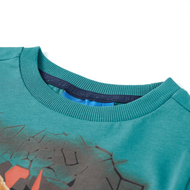 Vidaxl Child's Shirt à manches longues 128 bleu de mer foncée