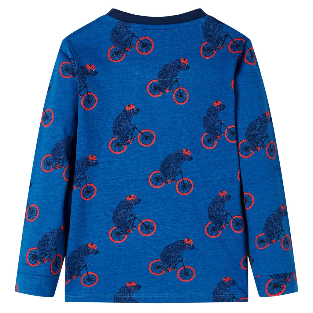 Pajamas pour enfants Vidaxl avec des manches longues 116 Petroleum-Colored