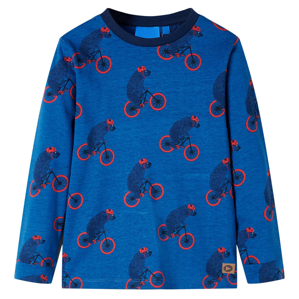 Pajamas pour enfants Vidaxl à manches longues 140 Petroleum-Colored