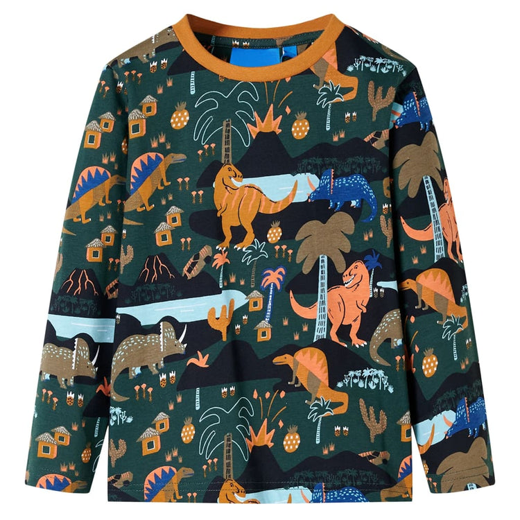 Vidaxl Pyjama pour enfants à manches longues 92 Donkergroen