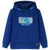 Pull pour enfants vidaxl avec capuche 104 bleu foncé