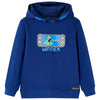 Pull pour enfants vidaxl avec capuche 116 bleu foncé