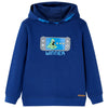 Pull pour enfants vidaxl avec capuche 140 bleu foncé