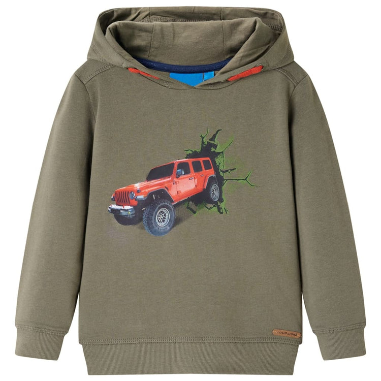 Pull pour enfants vidaxl avec capuche 116 kakikentre