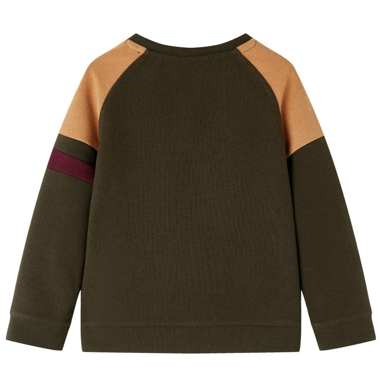 Pull pour enfants Vidaxl 140 Donkerkakikleur et chameau
