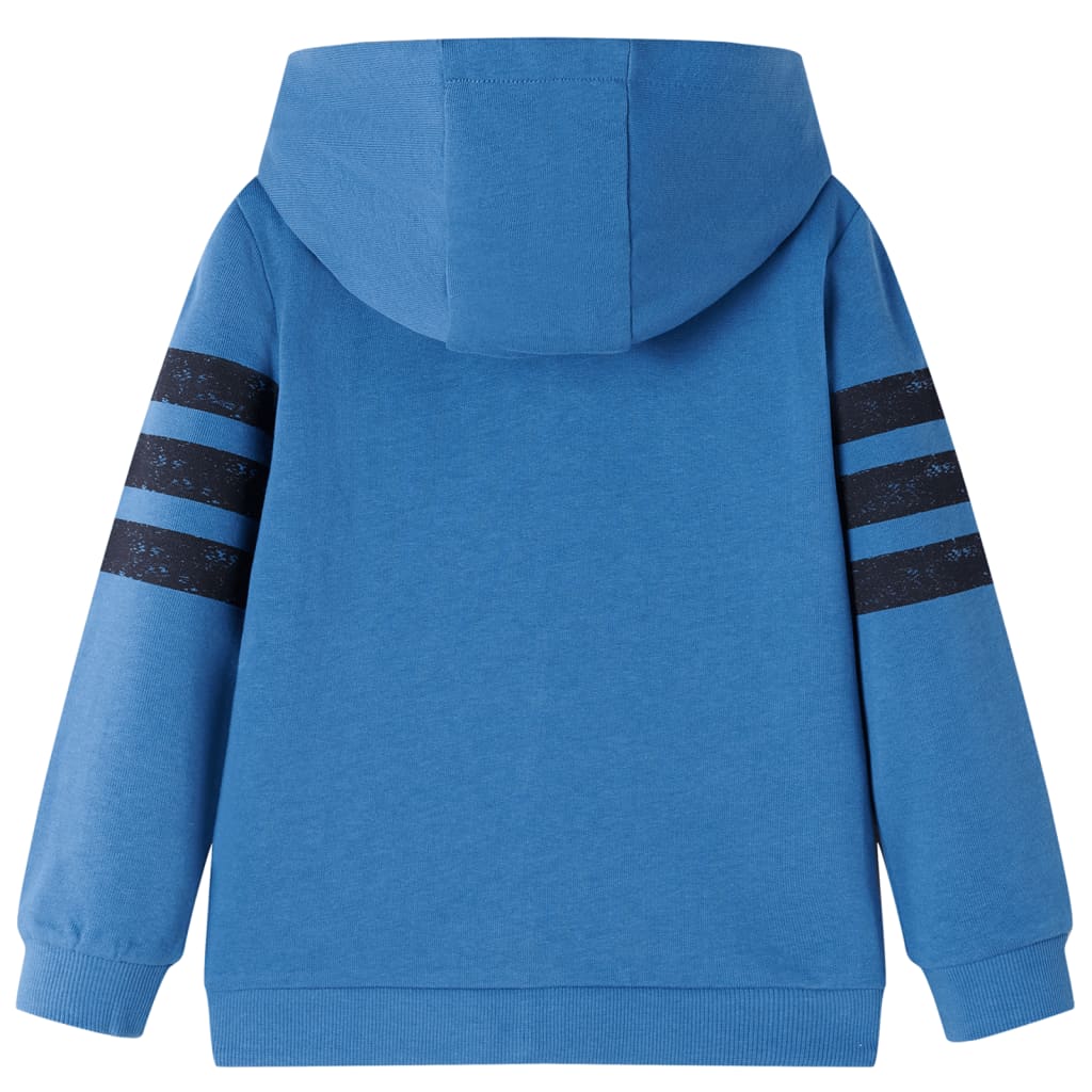 Gilet pour enfants vidaxl avec hotte 92 bleu