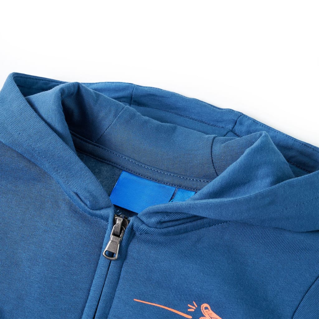 Gilet pour enfants vidaxl avec hotte 92 bleu
