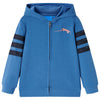 Vidaxl gilet pour enfants avec capuche 104 bleu
