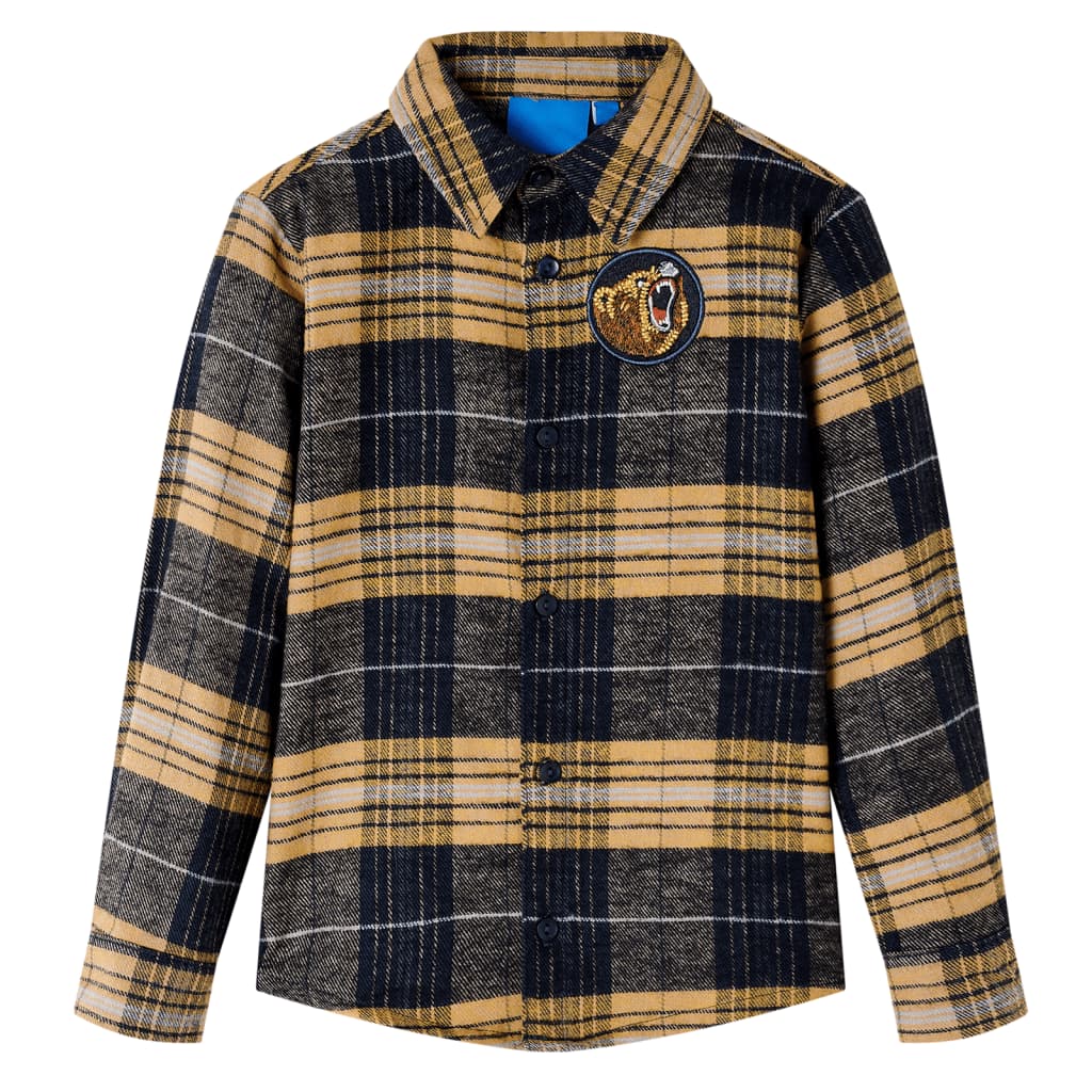 Vidaxl Child's Shirt Chemise 92 Jaune et noir