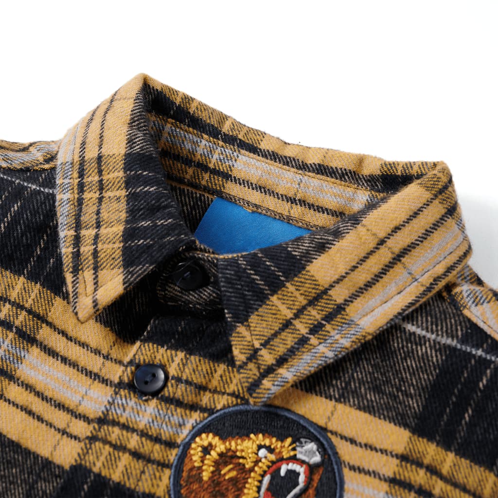 Vidaxl Child's Shirt Chemise 92 Jaune et noir
