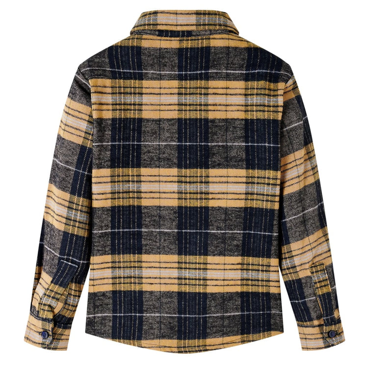 Vidaxl Children's Shirt Chemitered 104 Jaune et noir