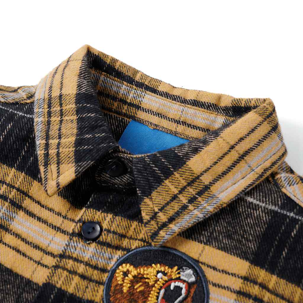 Vidaxl Children's Shirt Chemitred 116 Jaune et noir
