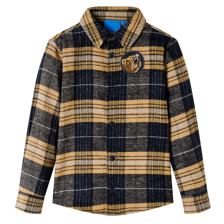 Vidaxl Children's Shirt Chemise 128 Jaune et noir