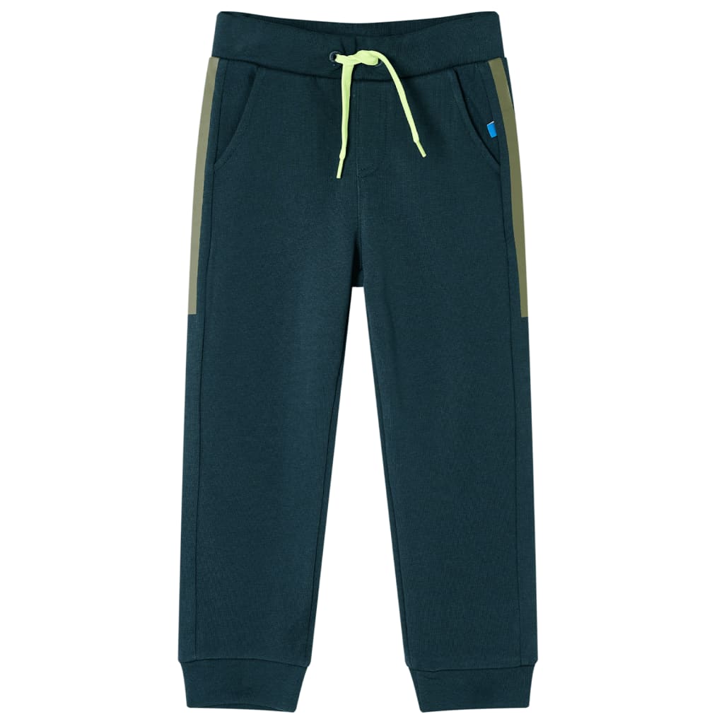 Vidaxl Pantalon de jogging pour enfants avec cordon 128 Mossgroen