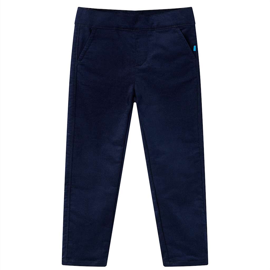 Vidaxl Kinderbroek 92 Bleu de la marine noire