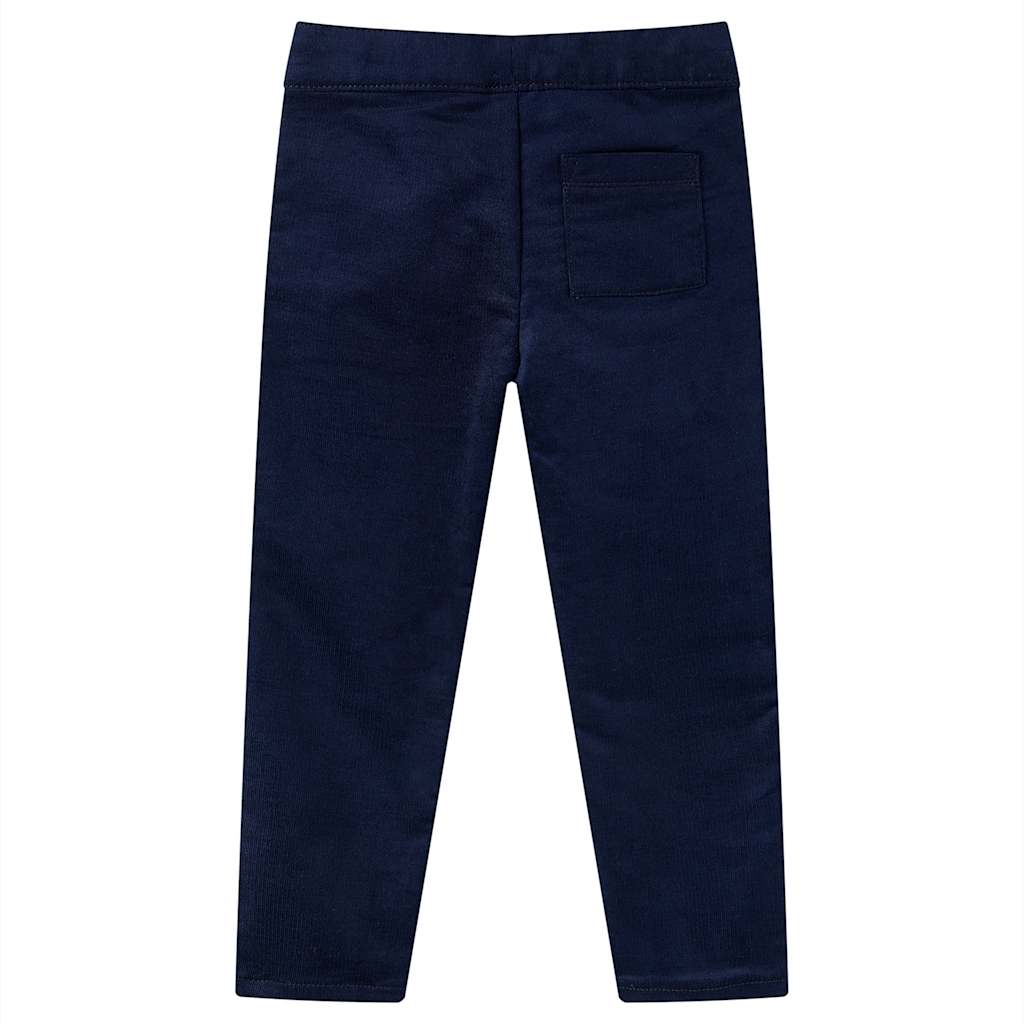 Vidaxl Kinderbroek 92 Bleu de la marine noire