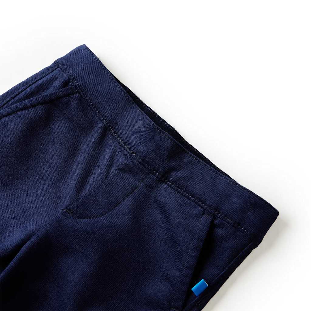 Vidaxl Kinderbroek 92 Bleu de la marine noire