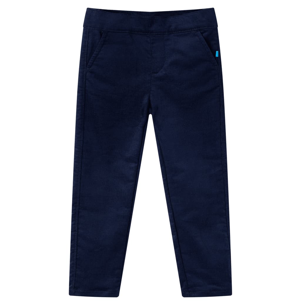 Vidaxl Kinderbroek 116 Bleu marin foncé
