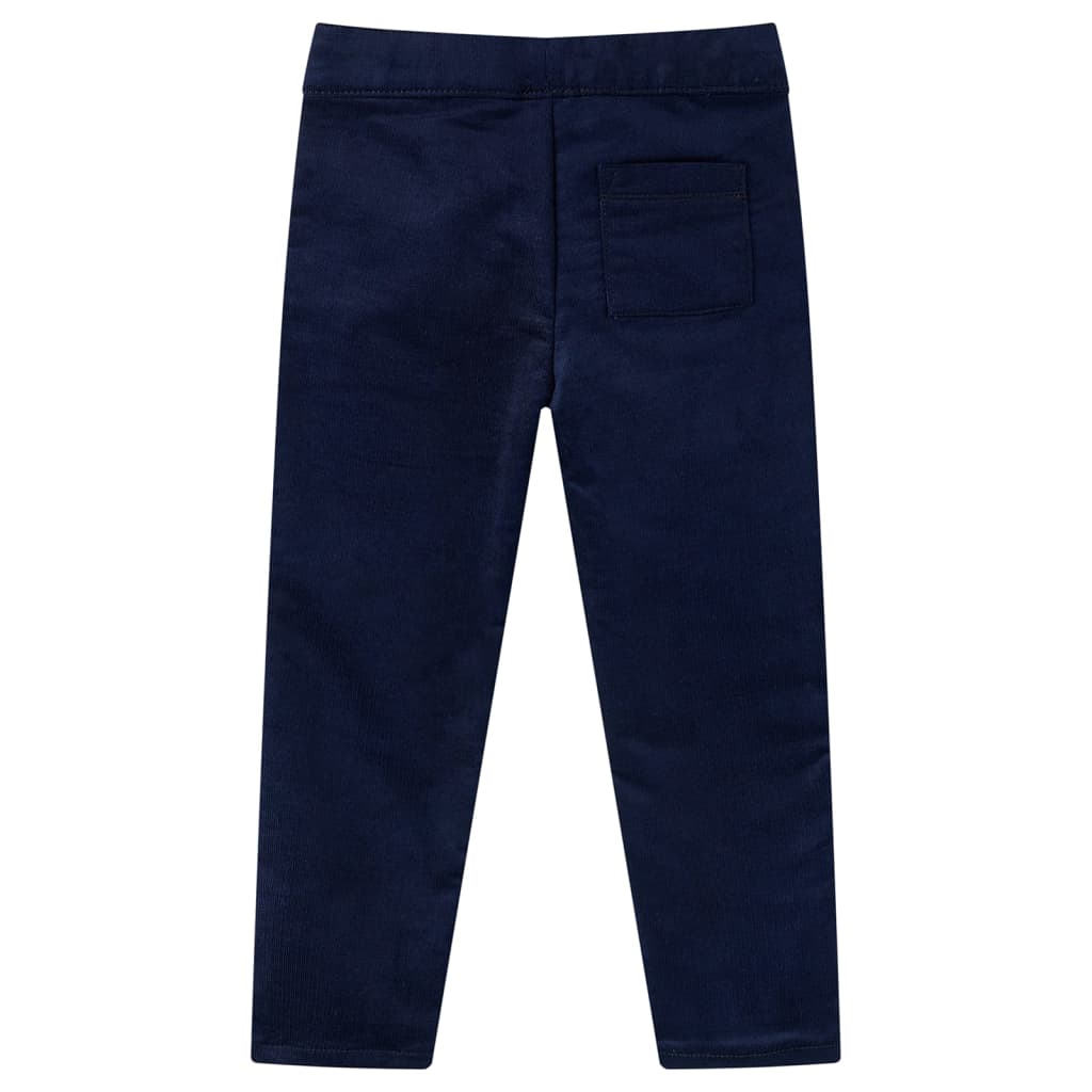 Vidaxl Kinderbroek 116 Bleu marin foncé
