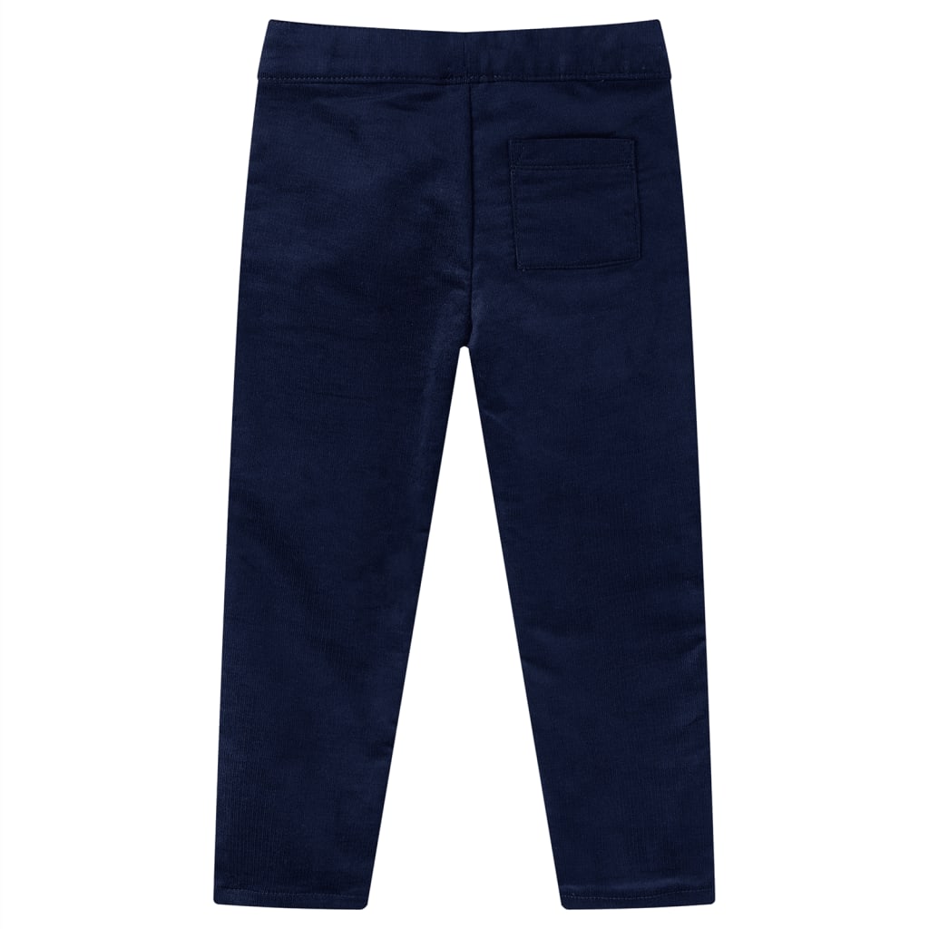 Vidaxl Kinderbroek 140 bleu marine foncé