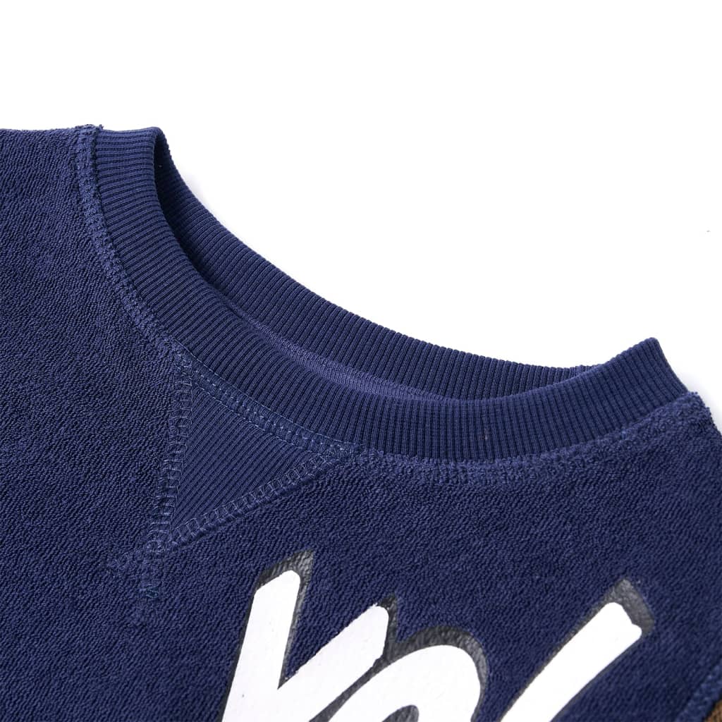Vidaxl Child's Pull 128 Donkermarineblauw