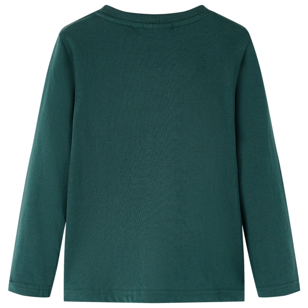Vidaxl Child's Shirt à manches longues 140 vert foncé