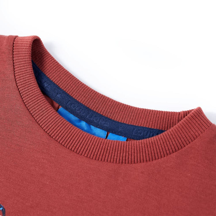 Vidaxl Child's Shirt à manches longues 92 brun rougeâtre