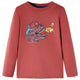 Vidaxl Child's Shirt à manches longues 116 Brown rougeâtre