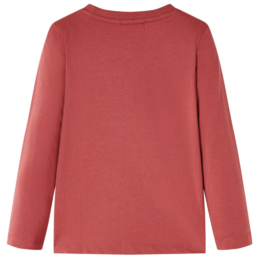 Vidaxl Child's Shirt à manches longues 140 Brown rougeâtre