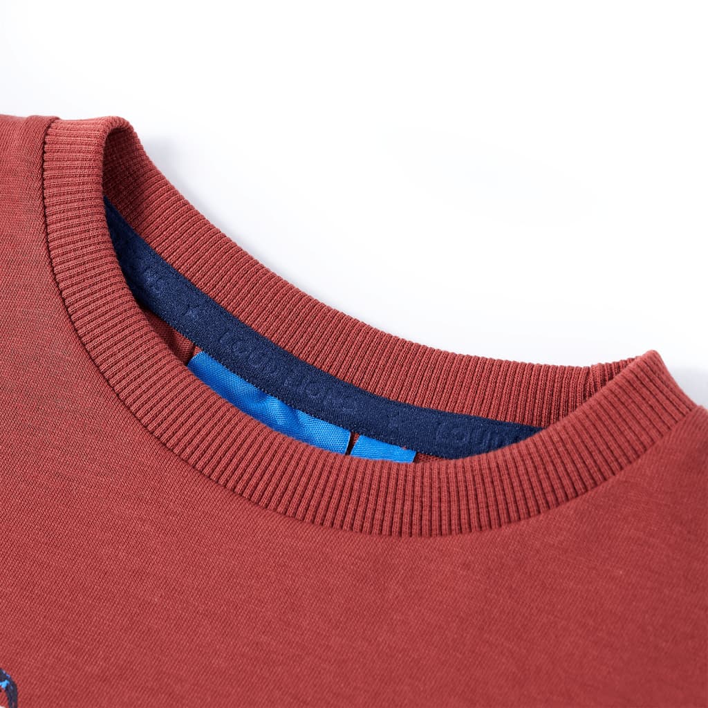 Vidaxl Child's Shirt à manches longues 140 Brown rougeâtre