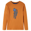 Vidaxl Child's Shirt à manches longues 92 cuivre foncé -colored