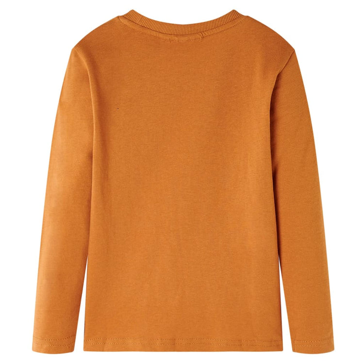 Vidaxl Children's Shirt à manches longues 116 Donkerokerkligent