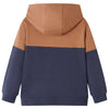 Vidaxl Kindersweater avec Hood Half Zipper 92 Anthracites cognac colored