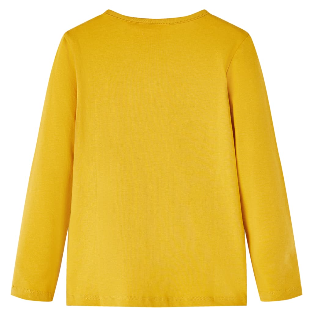 Vidaxl Child's Shirt à manches longues 92 Ochère foncé coloré