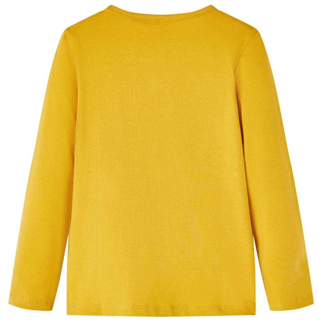 Vidaxl Child's Shirt à manches longues 128 Ochère foncé coloré