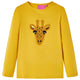 Vidaxl Child's Shirt à manches longues 140 Ochère foncé coloré