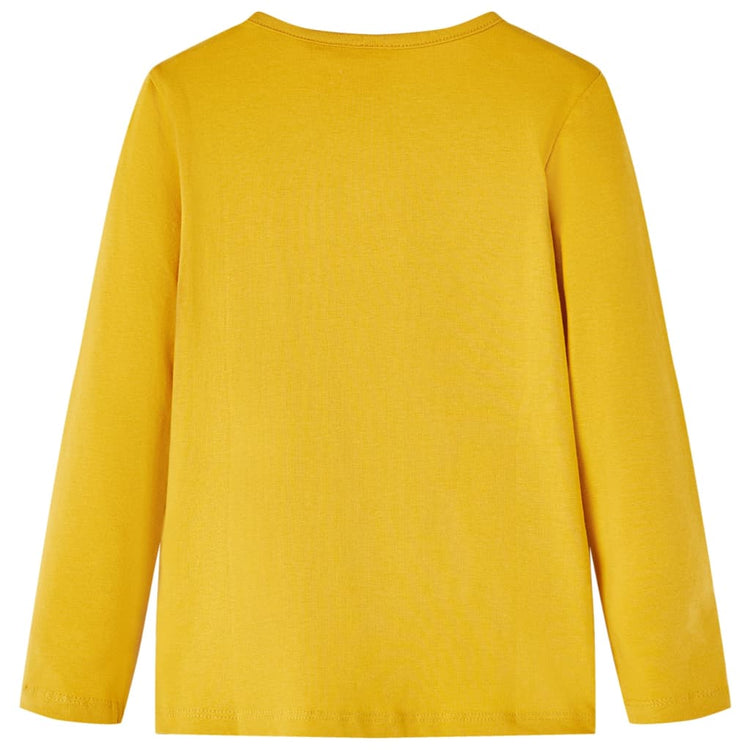 Vidaxl Child's Shirt à manches longues 140 Ochère foncé coloré
