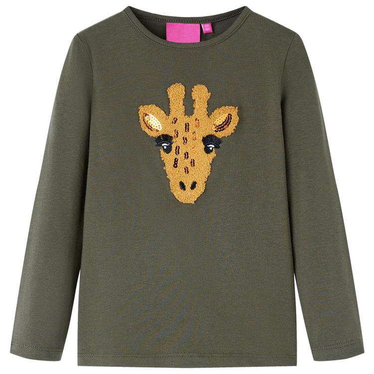 Vidaxl Child's Shirt à manches longues 92 Kakikientig