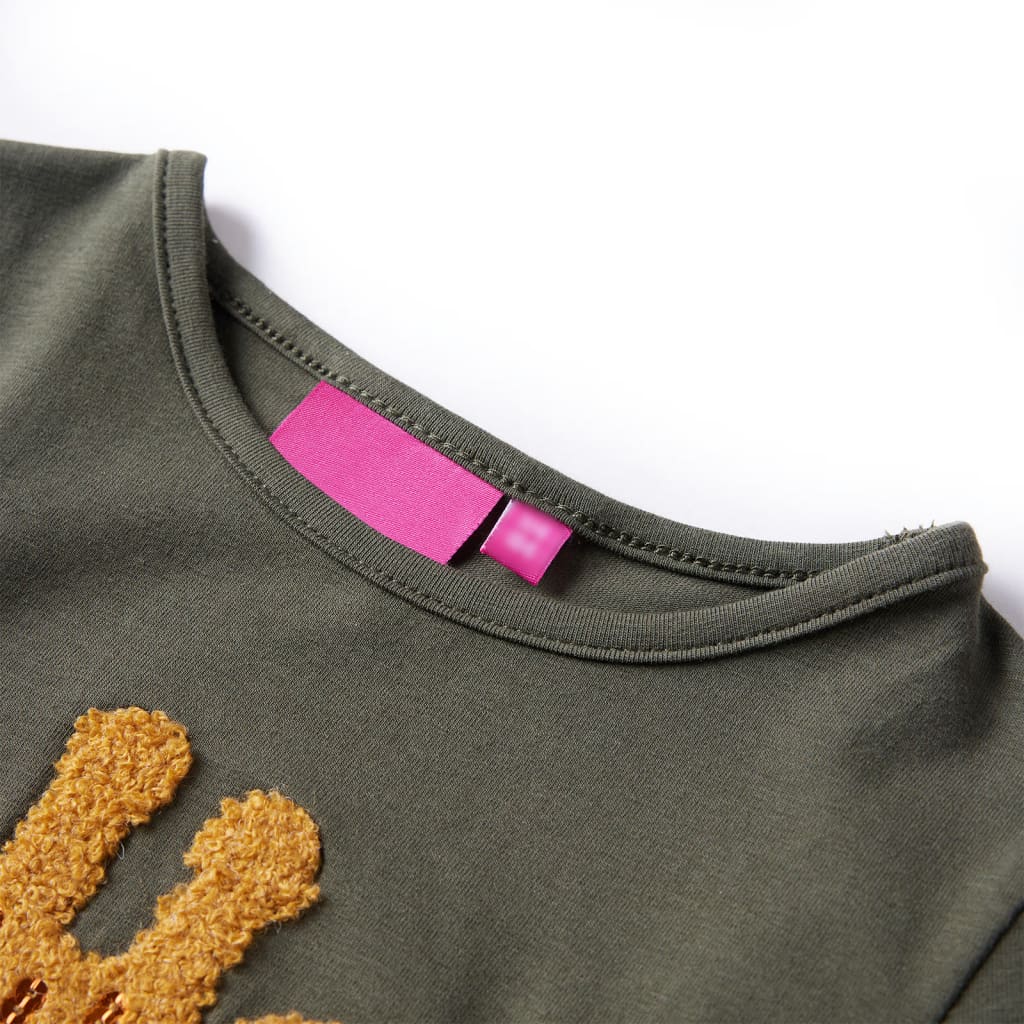 Vidaxl Child's Shirt à manches longues 92 Kakikientig