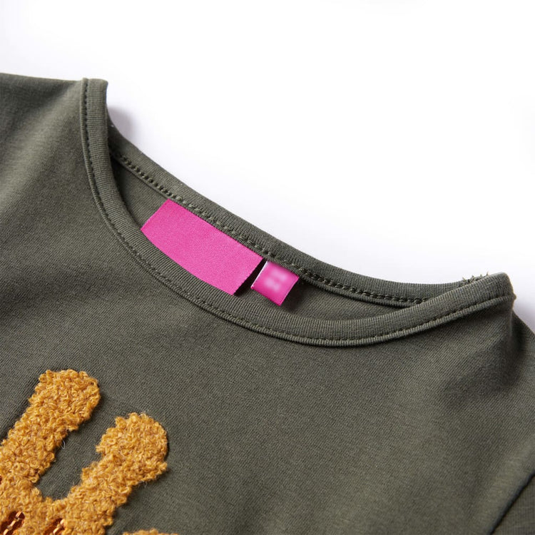 Vidaxl Child's Shirt à manches longues 116 Kakikientig