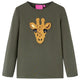 Vidaxl Child's Shirt avec manches longues 140 kack -colored