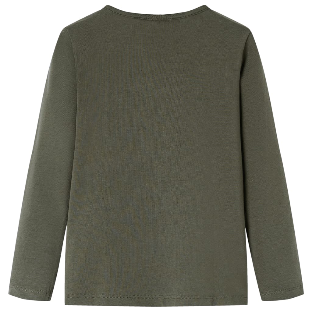 Vidaxl Child's Shirt avec manches longues 140 kack -colored