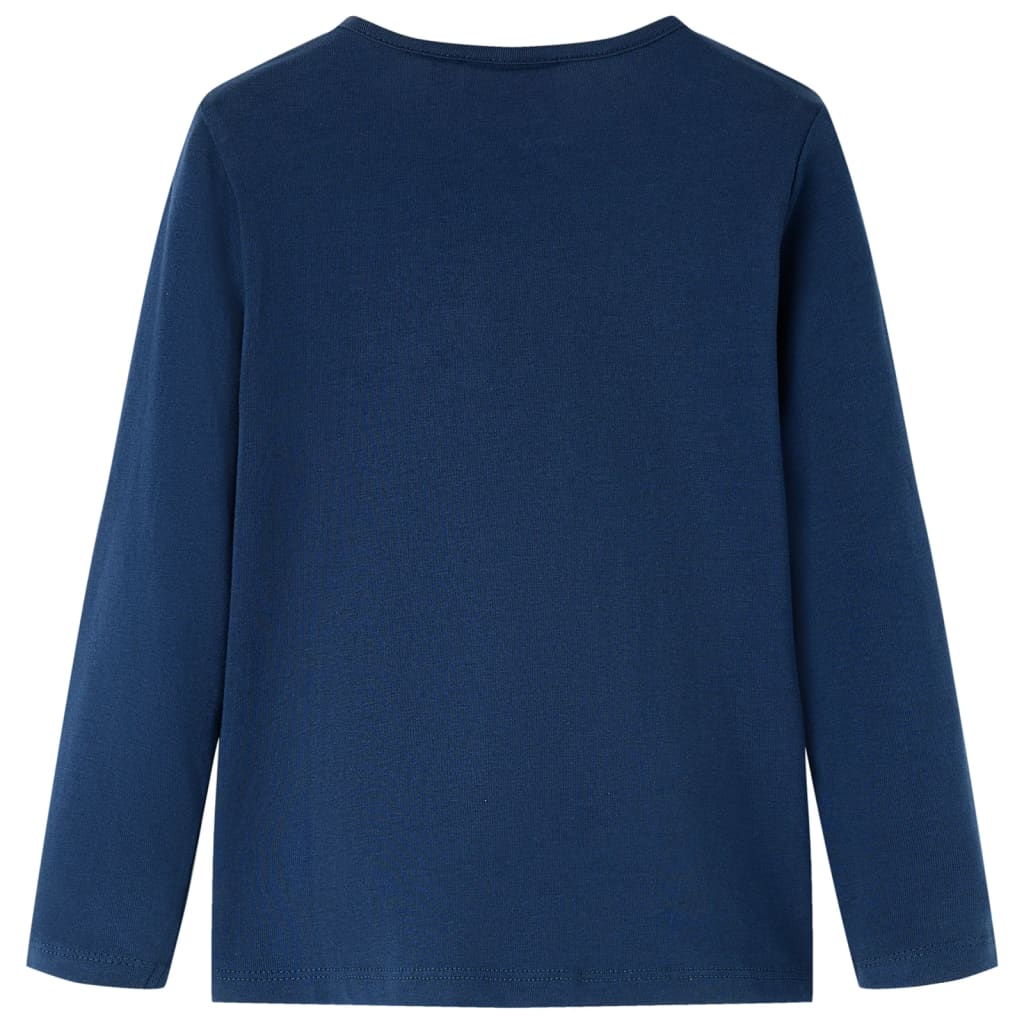 Vidaxl Child's Shirt à manches longues 92 bleu marine