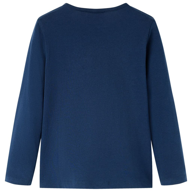 Vidaxl Child's Shirt à manches longues 92 bleu marine