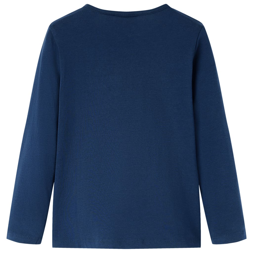 Vidaxl Child's Shirt à manches longues 104 bleu marine
