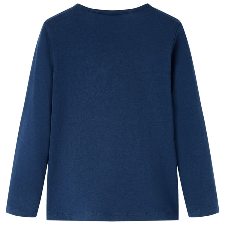 Vidaxl Child's Shirt à manches longues 104 bleu marine