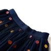 Vidaxl Jupe pour enfants avec tulle et points 104 bleu marine