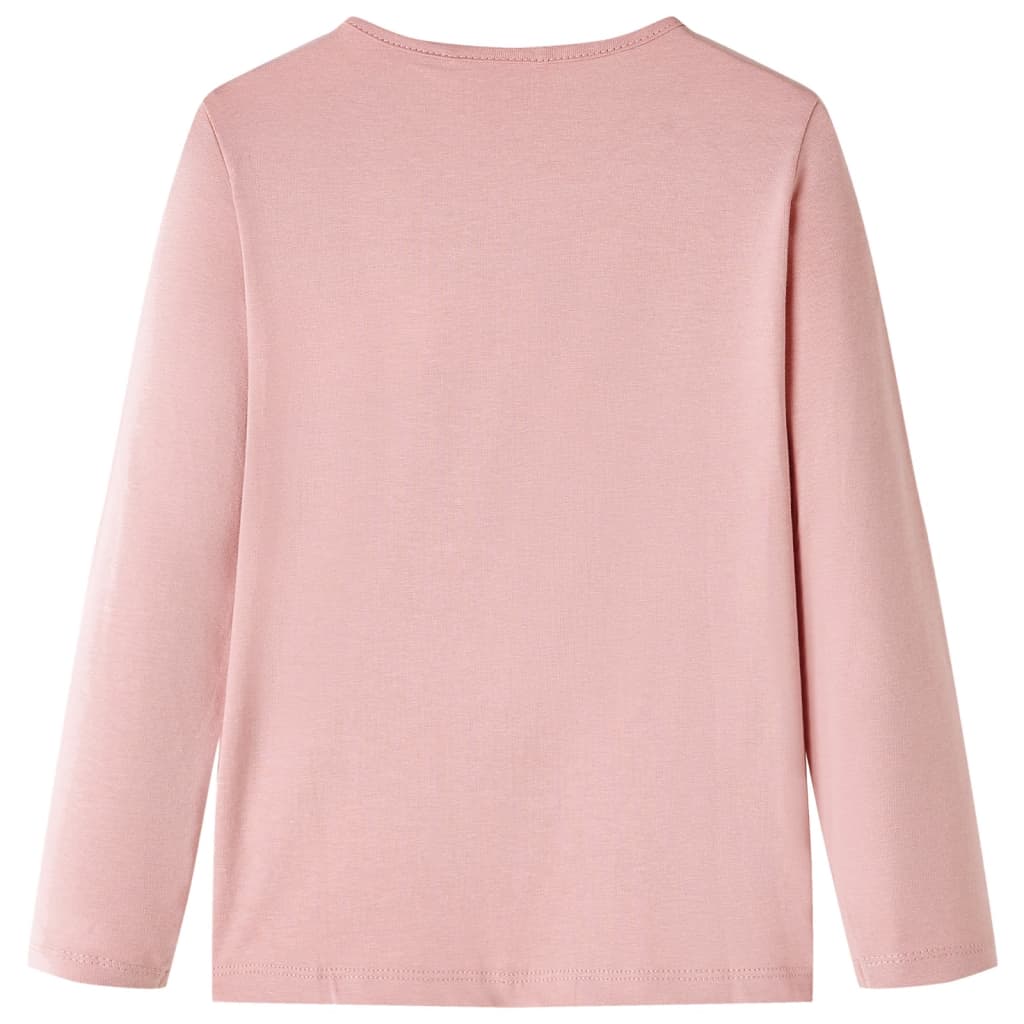 Vidaxl Child's Shirt à manches longues 104 rose clair